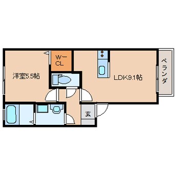 間取図 近鉄天理線/天理駅 徒歩4分 2階 築15年