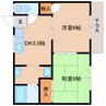 近鉄天理線/天理駅 バス:6分:停歩2分 1階 築34年 2DKの間取り