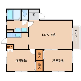 間取図 近鉄橿原線/結崎駅 徒歩5分 1階 築21年