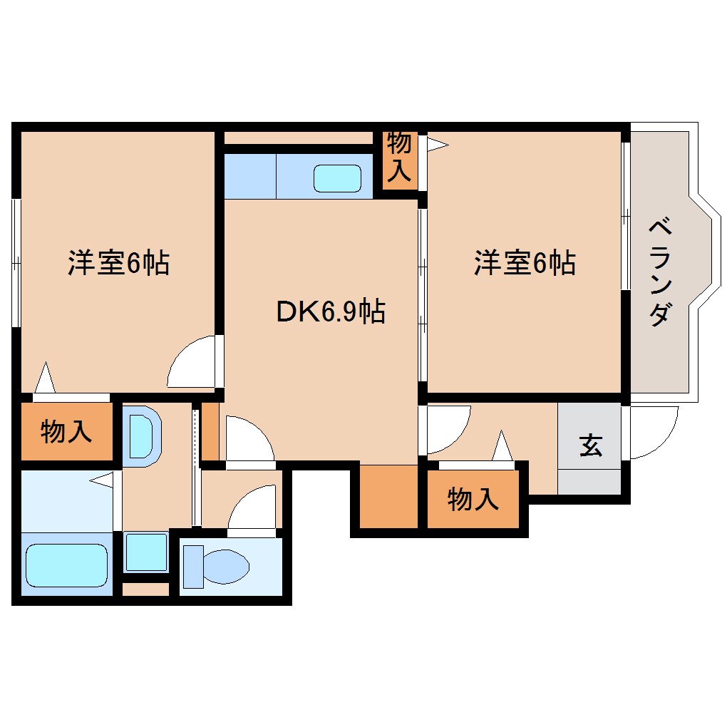 間取り図 近鉄橿原線/結崎駅 徒歩14分 1階 築20年