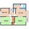 近鉄橿原線/結崎駅 徒歩7分 1階 築26年 3DKの間取り