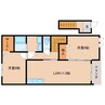 近鉄天理線/二階堂駅 徒歩7分 2階 築14年 2LDKの間取り
