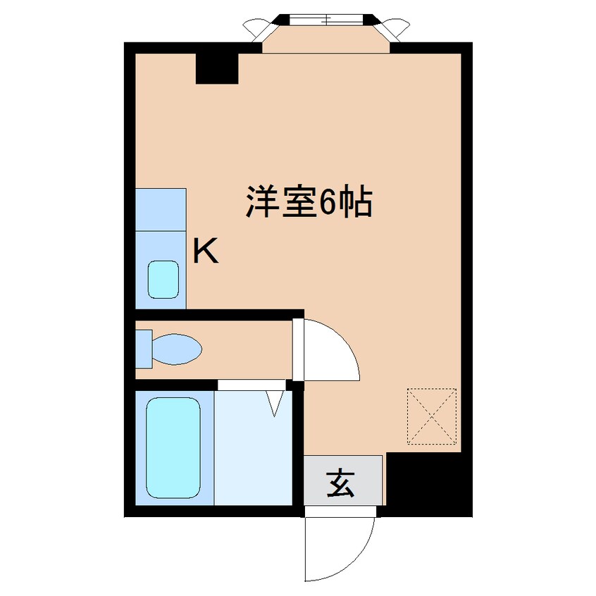 間取図 近鉄天理線/天理駅 徒歩16分 2階 築34年