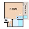 近鉄天理線/天理駅 徒歩16分 2階 築35年 1Rの間取り