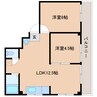 近鉄天理線/天理駅 徒歩16分 3階 築35年 2LDKの間取り