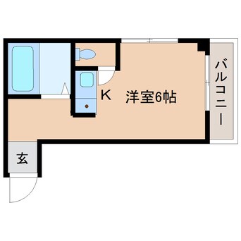 間取図 近鉄天理線/天理駅 徒歩16分 2階 築34年