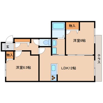 間取図 近鉄橿原線/結崎駅 徒歩11分 1階 築12年