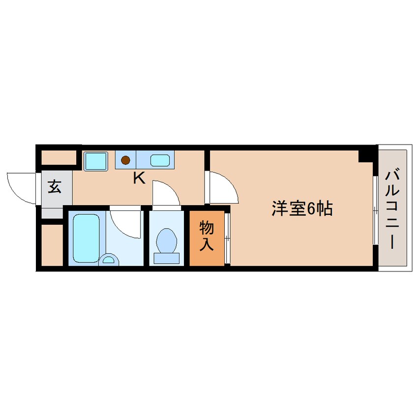 間取図 近鉄天理線/天理駅 徒歩10分 2階 築30年
