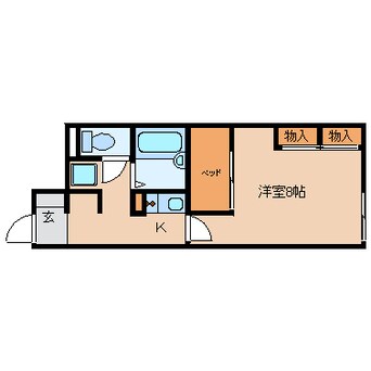 間取図 近鉄天理線/前栽駅 徒歩14分 1階 築17年