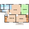 近鉄天理線/二階堂駅 徒歩13分 1階 築28年 3DKの間取り