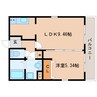 近鉄天理線/天理駅 徒歩5分 2階 築9年 1LDKの間取り