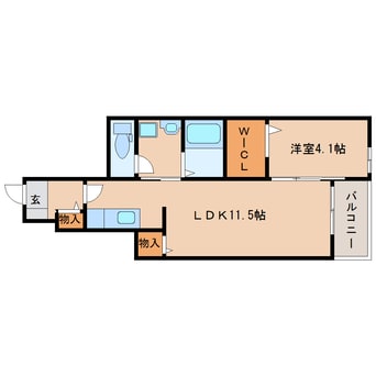 間取図 近鉄天理線/天理駅 徒歩13分 1階 築9年