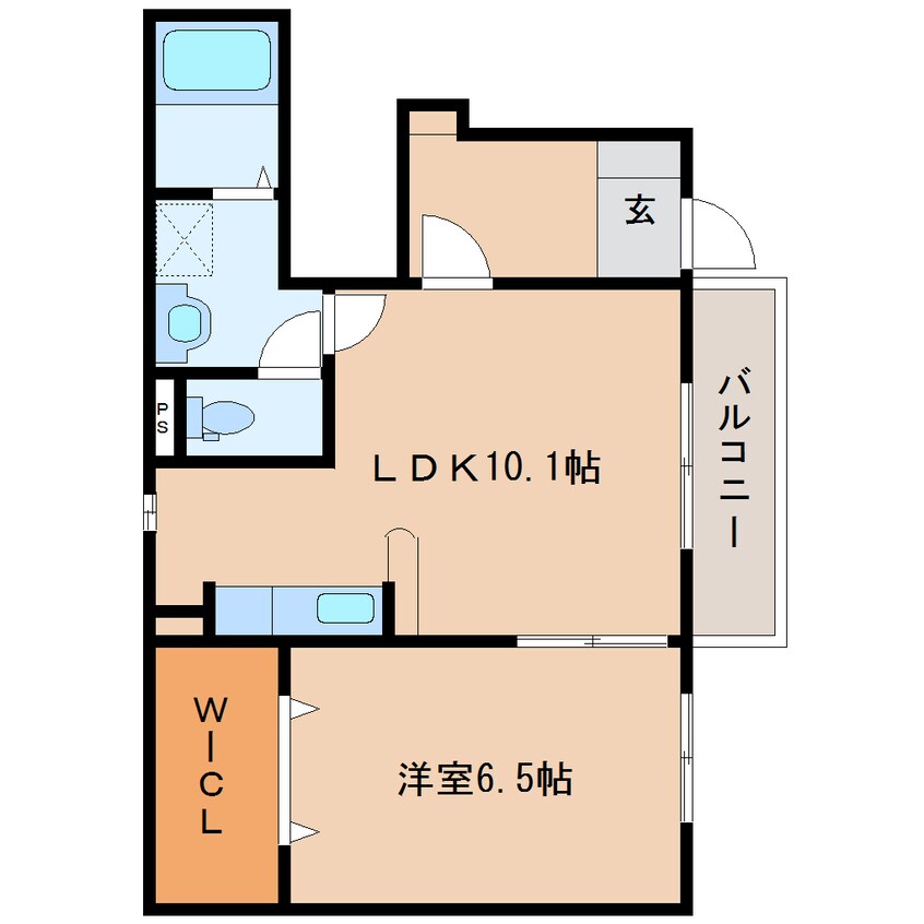 間取図 近鉄天理線/前栽駅 徒歩22分 1階 築7年