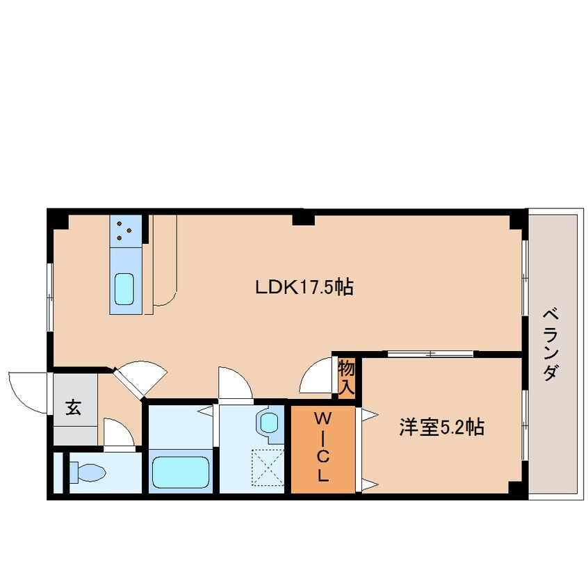 間取図 近鉄天理線/前栽駅 徒歩3分 3階 築24年