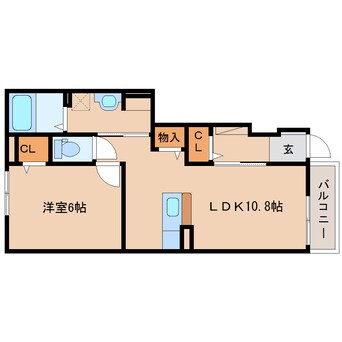間取図 近鉄天理線/天理駅 徒歩13分 1階 築7年