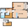 近鉄天理線/天理駅 徒歩16分 2階 築浅 1LDKの間取り