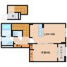 近鉄天理線/天理駅 徒歩16分 2階 築浅 1LDKの間取り