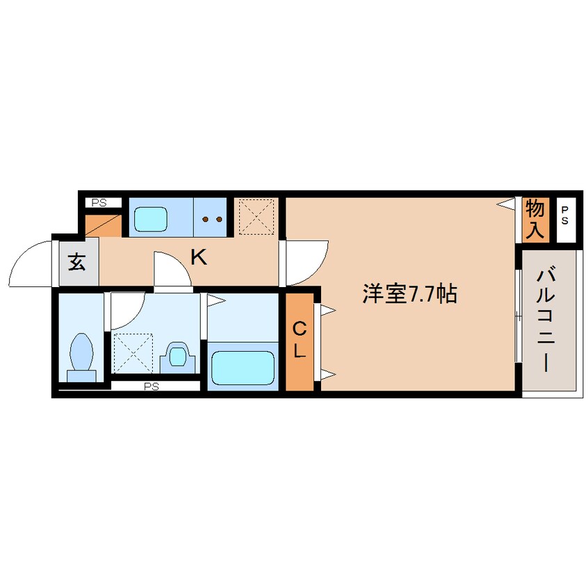 間取図 近鉄天理線/天理駅 徒歩9分 1階 1年未満