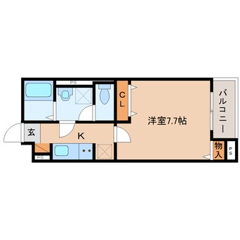 間取図 近鉄天理線/天理駅 徒歩9分 1階 1年未満