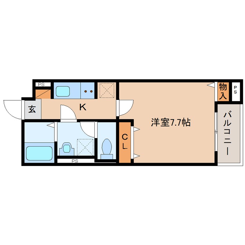 間取図 近鉄天理線/天理駅 徒歩9分 2階 1年未満