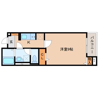 間取図 近鉄天理線/天理駅 徒歩9分 2階 1年未満