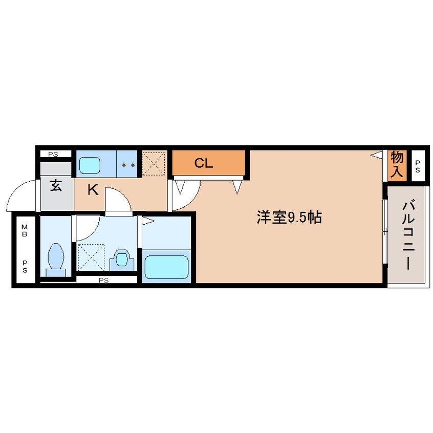 間取図 近鉄天理線/天理駅 徒歩9分 1階 1年未満