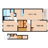 近鉄天理線/天理駅 徒歩13分 2階 1年未満 2LDKの間取り