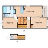 桜井線<万葉まほろば線>/櫟本駅 徒歩17分 2階 建築中 2LDKの間取り
