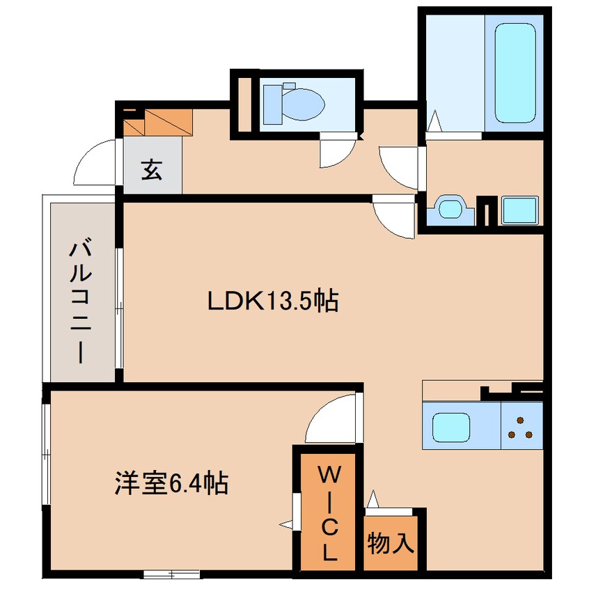 間取図 近鉄天理線/前栽駅 徒歩14分 1階 建築中
