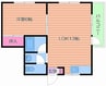 東洋プラザしろきた 1LDKの間取り
