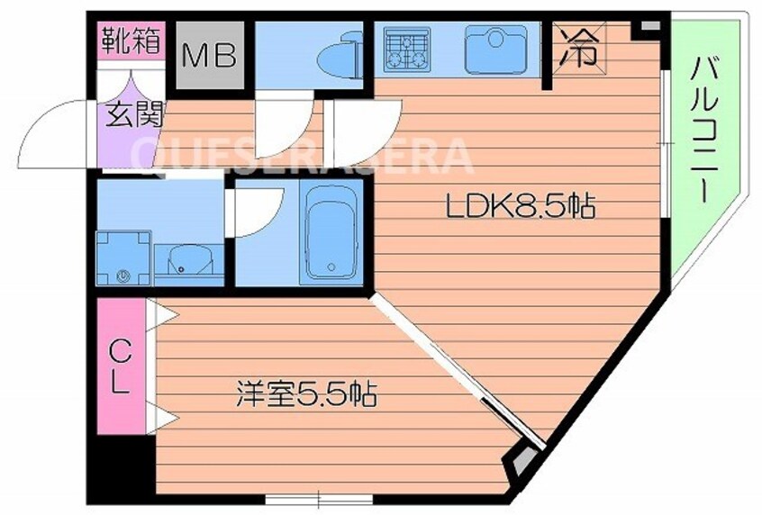 間取図 クレアート北大阪レヴァンテ
