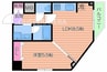 クレアート北大阪レヴァンテ 1LDKの間取り