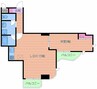 ディナスタビル 1LDKの間取り