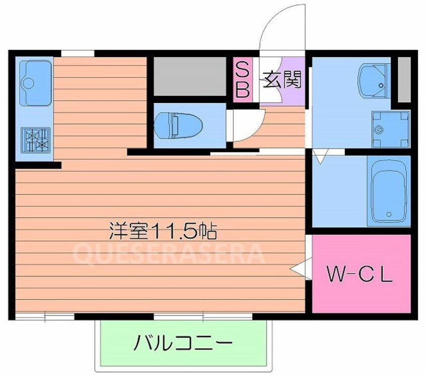 間取図 シャーメゾン城東