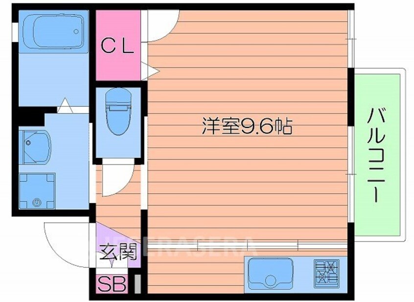 間取図 シャーメゾン城東