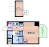 エステムコート大阪城前ＯＢＰリバーフロント 1Kの間取り