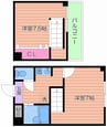 レスポワール西 1DKの間取り