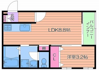 間取図 Ｈａｌｅａｌｋａｌａ清水