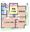 フレアコート京橋 3LDKの間取り