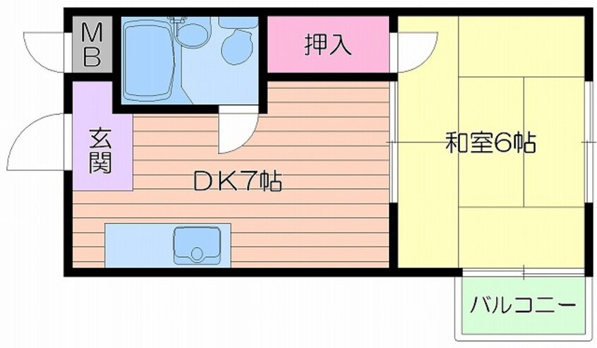 間取図 サンライズカステル