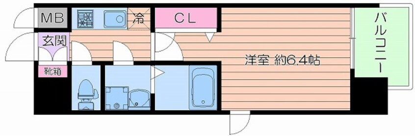 間取図 レジュールアッシュ大阪城北