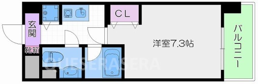 間取図 ヴィヴィッド京橋