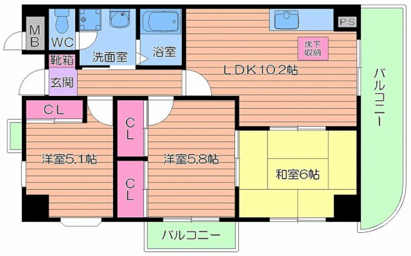 間取図 インディペンデンスハイツ
