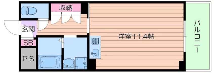 間取図 学研都市線<片町線>・JR東西線/大阪天満宮駅 徒歩5分 6階 築12年