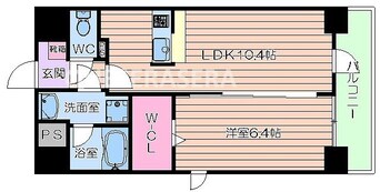 間取図 エクセルシア天神橋