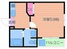エテルナ都島 1Kの間取り