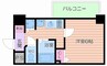 プレサンス梅田北パワーゲート 1Kの間取り