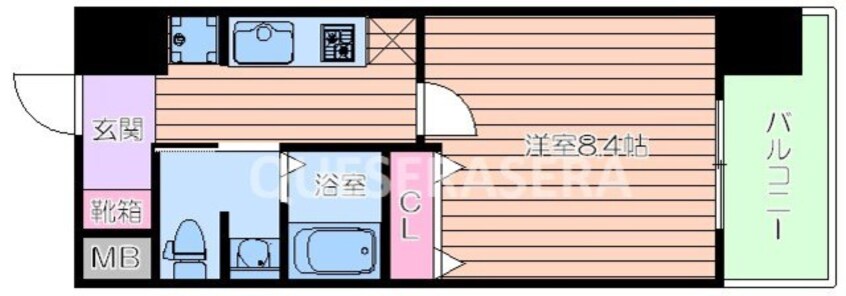 間取図 グランカーサ梅田北