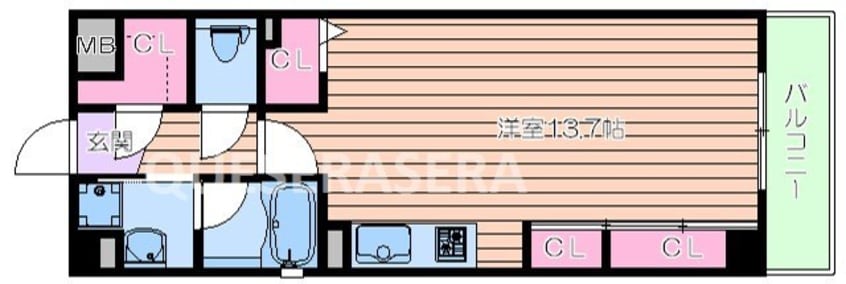 間取図 Ciel・D東梅田