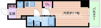 間取図 プレサンス梅田東ベータ